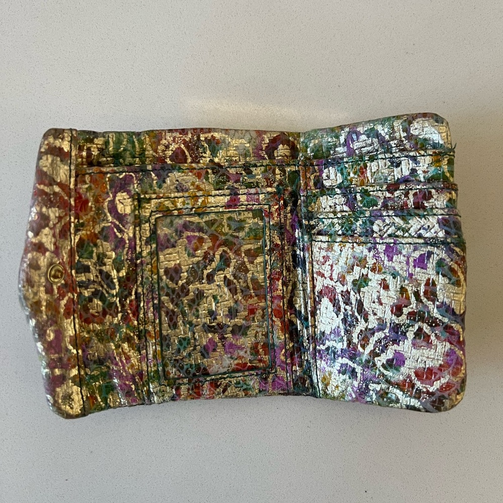 HOBO Lacy Leather Wallet in Rainbow Cheetah - Picture 9 of 14